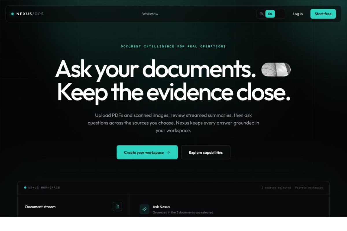 AI Operations Assistant interface preview